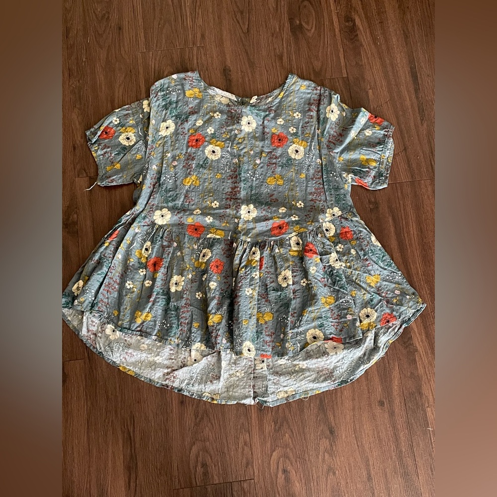 Women’s floral short sleeve shirt, floral blouse, Spring, Summer, Easter top